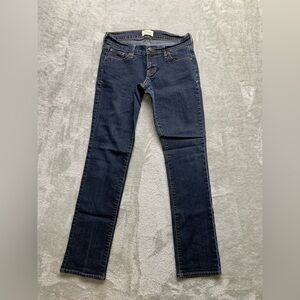 Old Navy Womens the Diva Dark Wash Jeans Size 2R Blue Denim Straight Leg W367